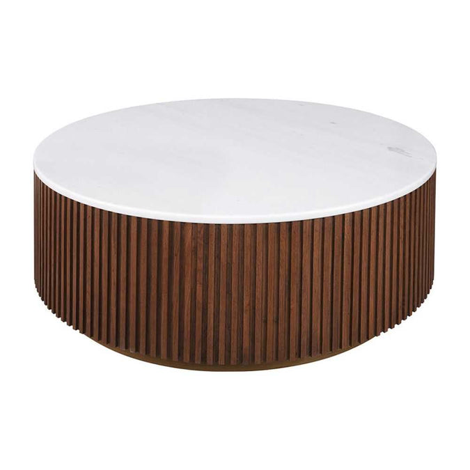 Mason Round Coffee Table - Medium Walnut