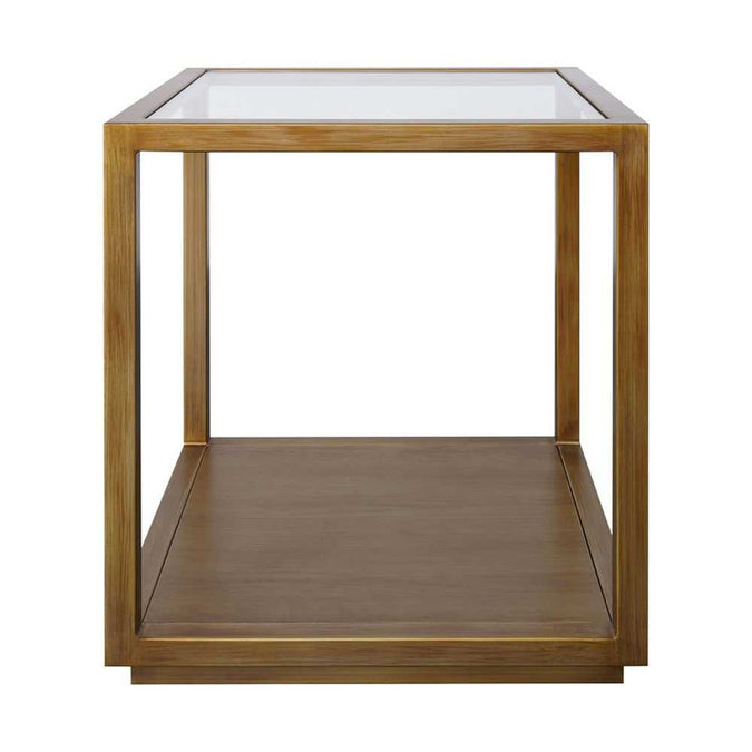 Sadie Square Side Table - Large Antique Gold