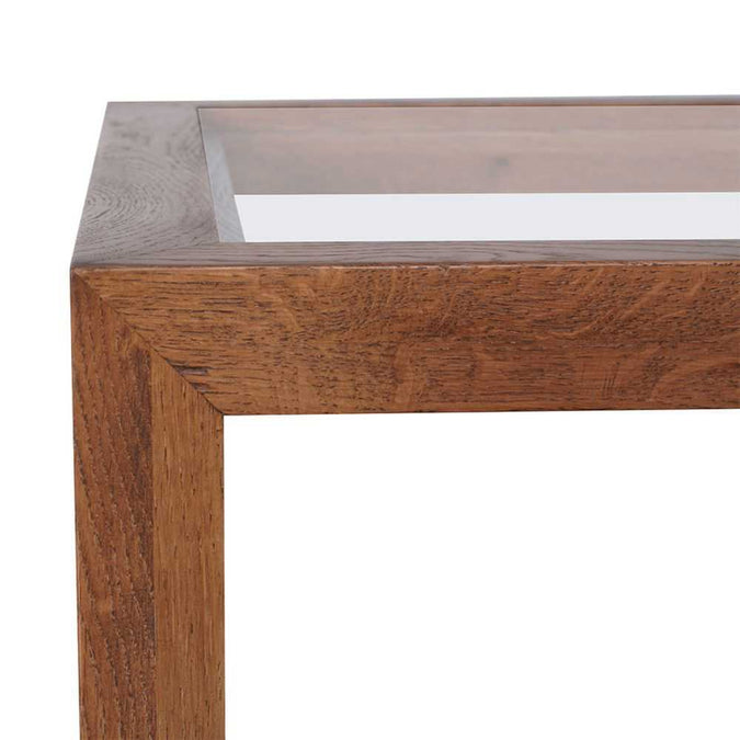Sadie Square Side Table - Large Walnut