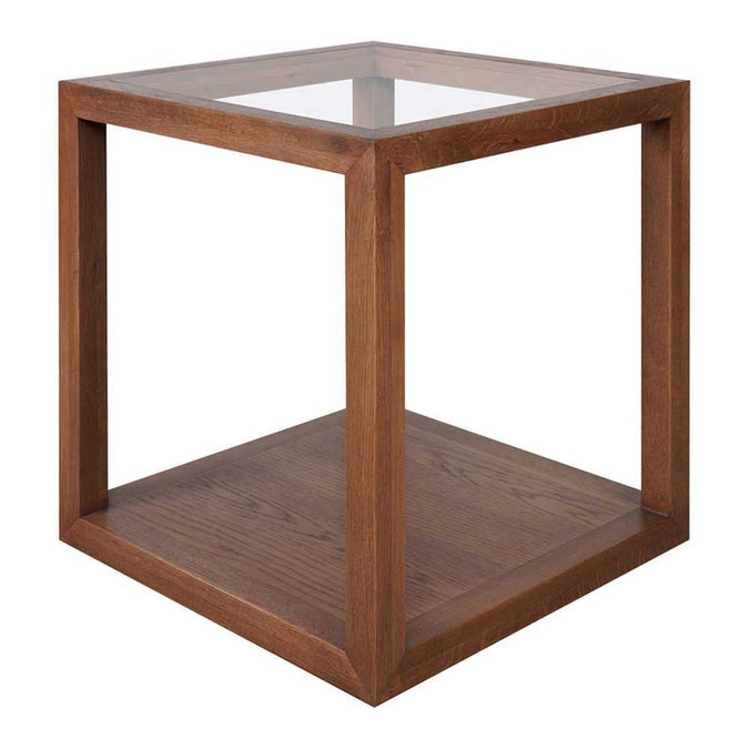 Sadie Square Side Table - Large Walnut