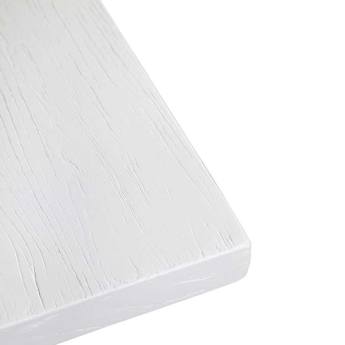 Leeton Oak Dining Table - 2.4m White