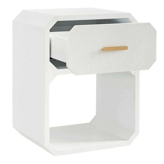 Anderson Bedside Table - Small White - - Eleganté