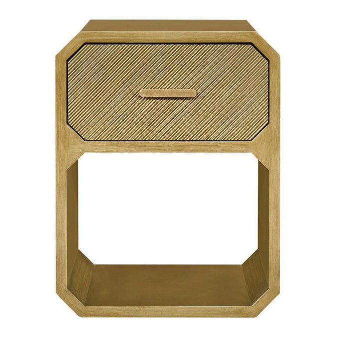 Anderson Bedside Table - Small Antique Gold - - Eleganté