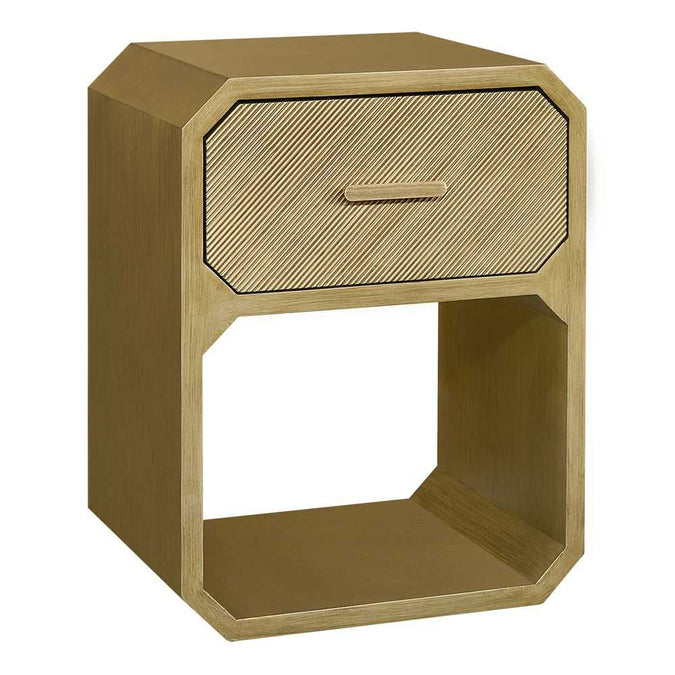 Anderson Bedside Table - Small Antique Gold - - Eleganté