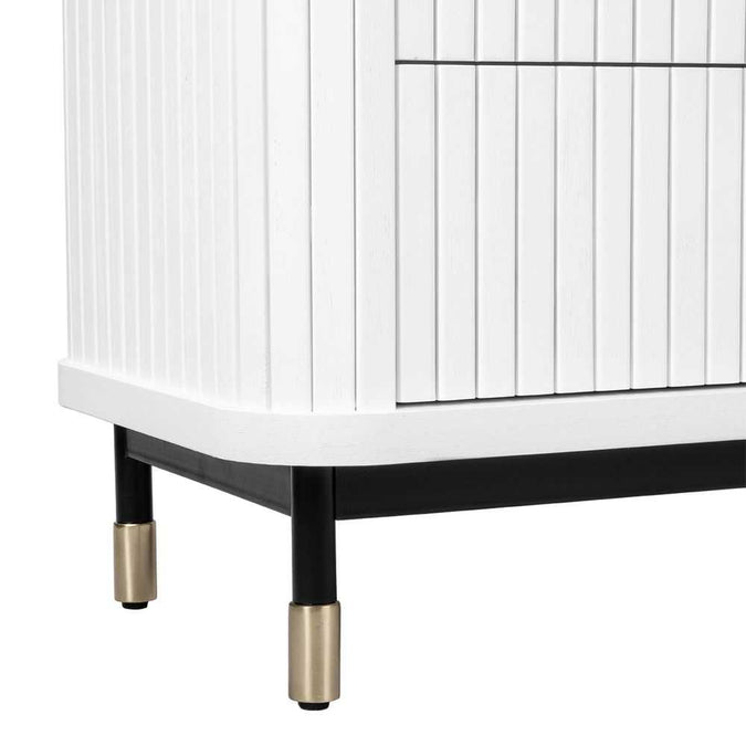 Sophia 6 Drawer Chest - White - - Eleganté
