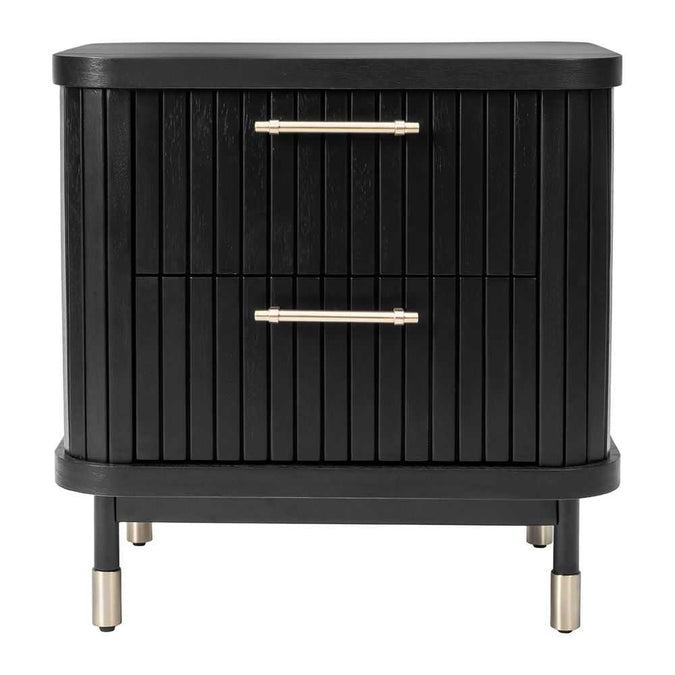 Sophia Bedside Table - Black - - Eleganté