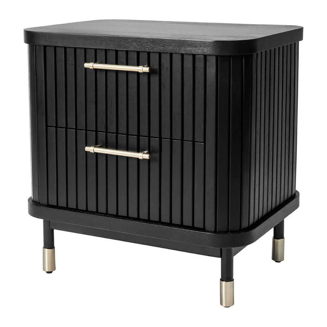 Sophia Bedside Table - Black - - Eleganté