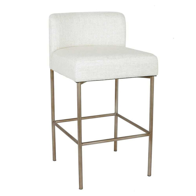 Leon Kitchen Stool - Natural Linen - - Eleganté