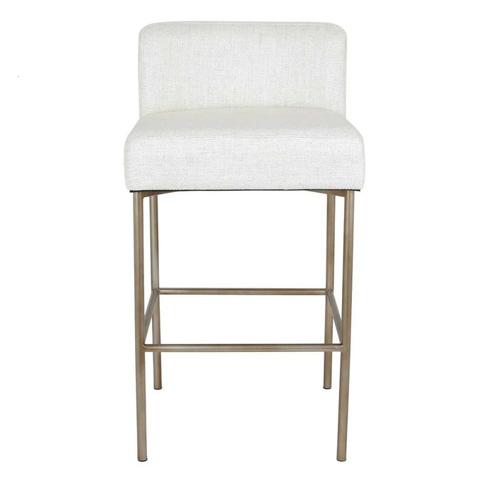 Leon Kitchen Stool - Natural Linen - - Eleganté
