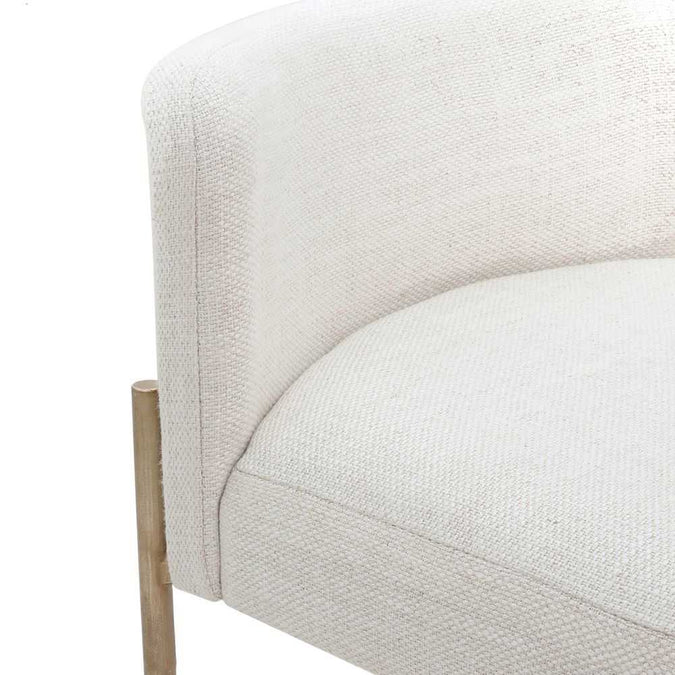Leon Kitchen Stool - Natural Linen - - Eleganté