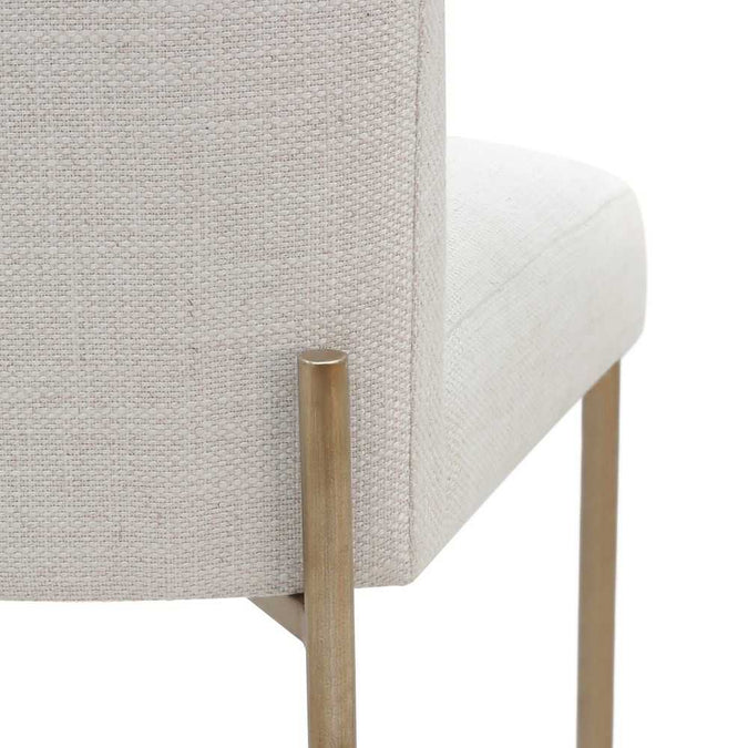 Leon Kitchen Stool - Natural Linen - - Eleganté