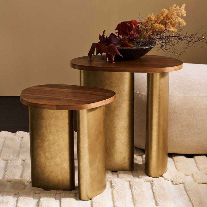 Audrey Large Side Table - Walnut - - Eleganté