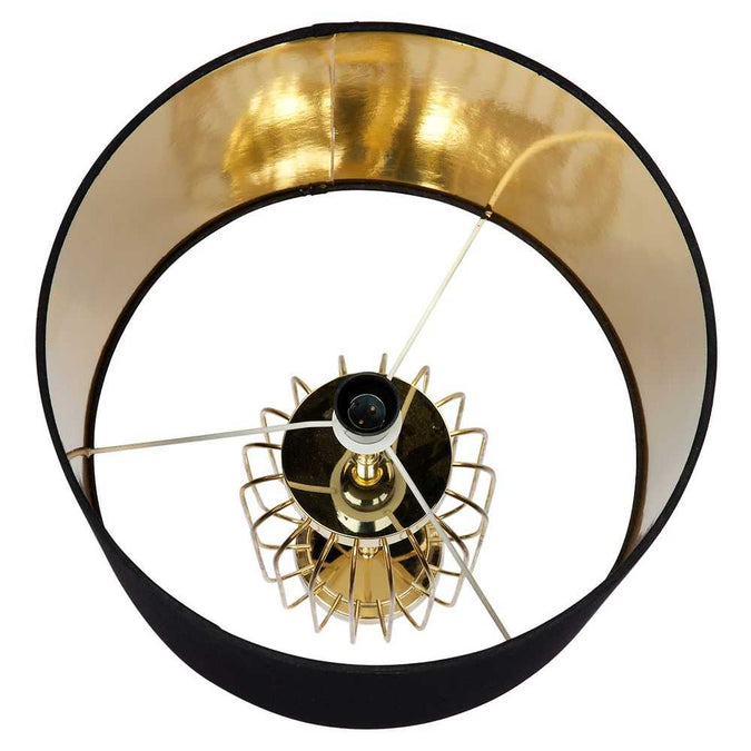 Cleo Table Drum Shade - Black - - Eleganté