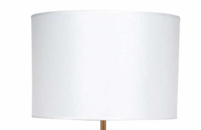 Abbey Table Drum Shade - White - - Eleganté