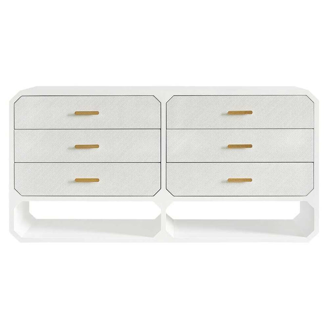 Anderson 6 Drawer Chest - White - OUTLET NSW - - Eleganté