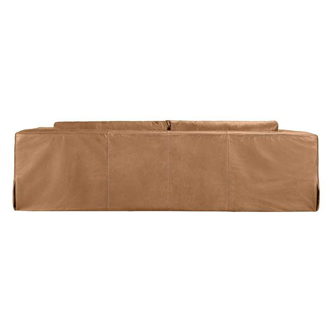 Pomona 3 Seater Sofa - Light Brown Leather - - Eleganté