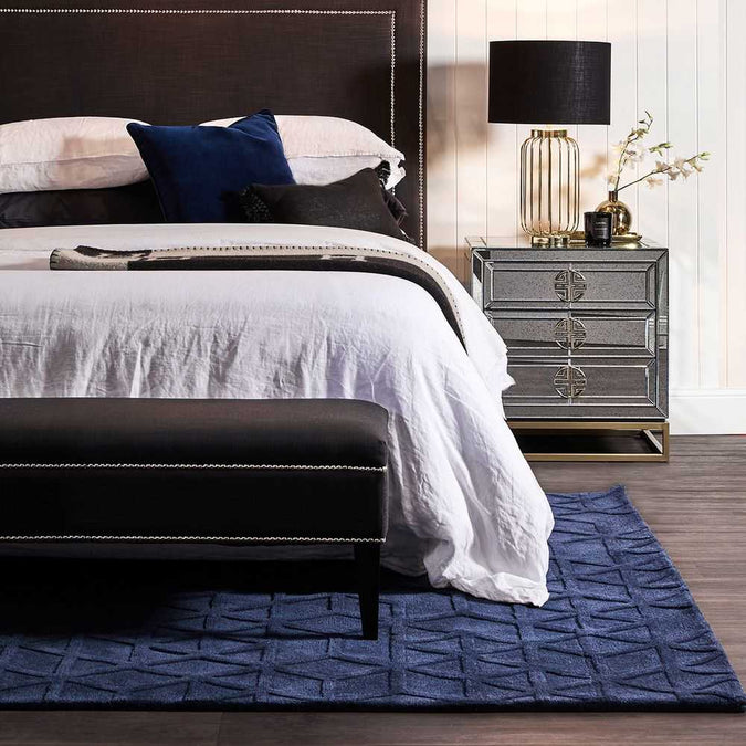 Rochester Mirrored Bedside Table - - Eleganté