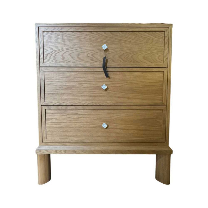 Jill 3 Drawer Chest - Natural - OUTLET NSW - - Eleganté