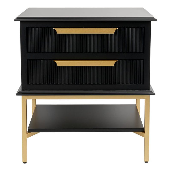  Aimee Bedside Table - Small Black - Tables - Eleganté