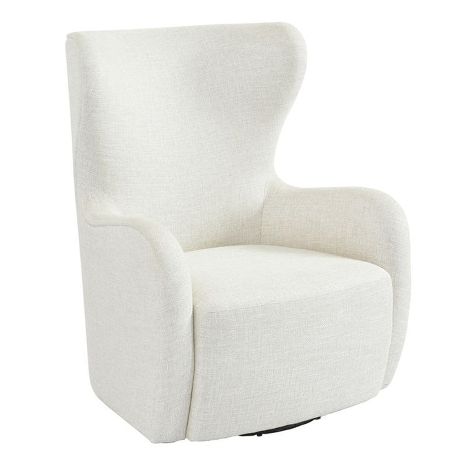  Aaron Swivel Arm Chair - Natural Linen - Seating - Eleganté