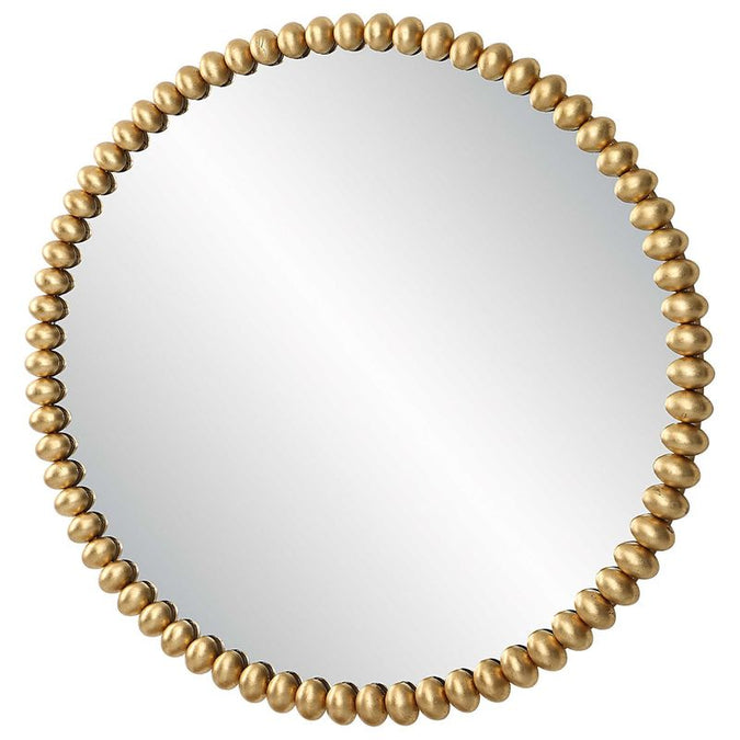  Esme Round Wall Mirror - Gold Leaf - Mirrors - Eleganté