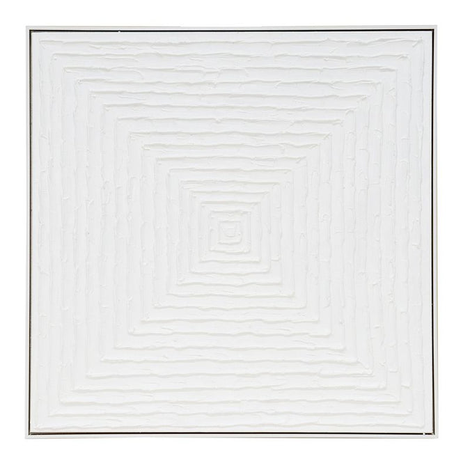  White Vortex Oil on Canvas Painting - Medium - Art - Eleganté