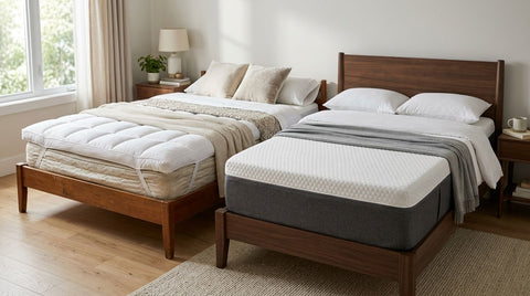 Hotel-style mattress topper vs a new mattress: which fixes an old bed
