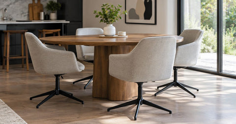 Can swivel dining chairs be used with any table height?