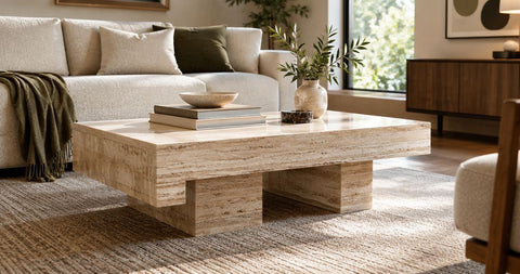 How much does a travertine coffee table cost in 2026?