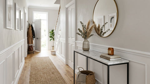 Best marble console tables for a narrow hallway