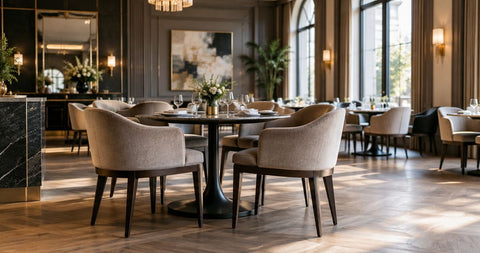 Best dining chairs for an elegant hotel-style dining room