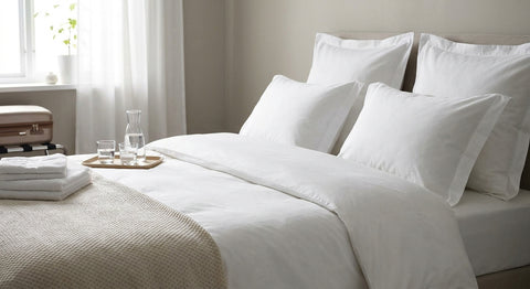 How to style a hotel-style bed for entertaining overnight guests