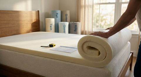 How to pick a mattress topper size for your bed