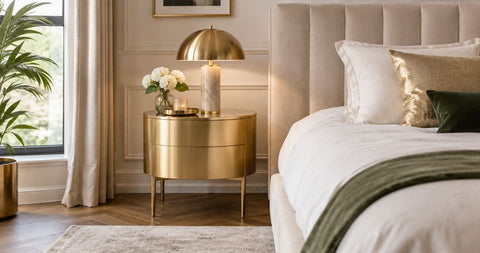 Best gold bedside tables for a glamorous bedroom 2026