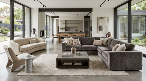 Luxury sofas for an open-plan living space