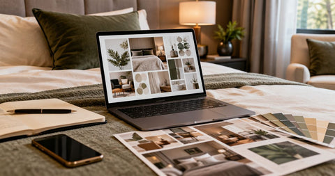 How to build a Pinterest mood board for a hotel-style bedroom