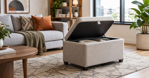 Best storage ottomans for stylish small apartments