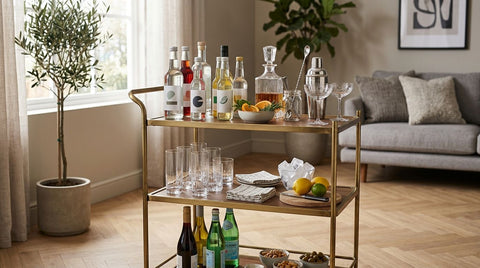 How to style a drinks trolley for hosting guests