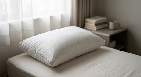 50/50 goose down pillows for small apartment bedrooms