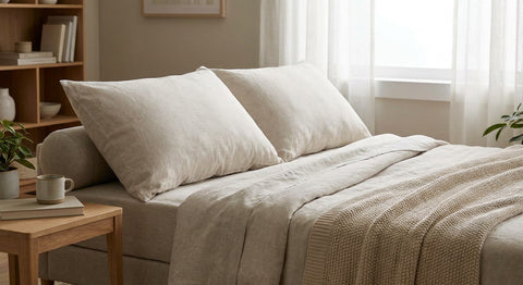King size pillows for small living rooms doubling as guest beds