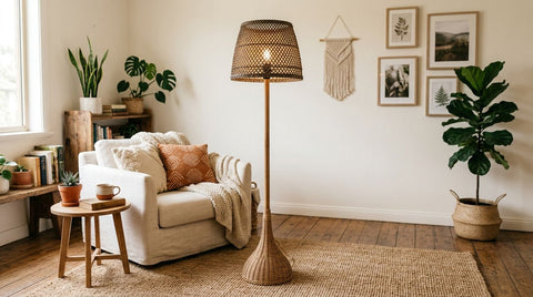 Best rattan floor lamps for a boho-style home