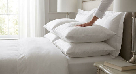 Firm pillows for a supportive five-star hotel bed