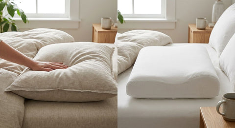 Soft vs firm pillows: a side-by-side comparison