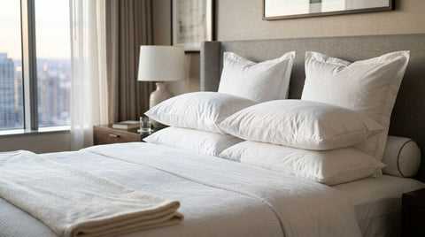 Soft pillows for a plush hotel-style bed