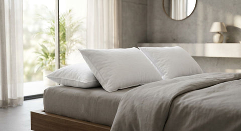 King size pillows for a modern, minimal bedroom