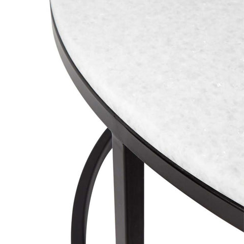 Chloe Stone Nesting Coffee Tables - Black - Coffee Tables - Eleganté