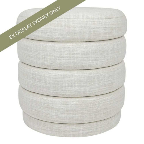 Demi Stool - Off White Linen - OUTLET NSW - Demi Stool - Off White Linen - OUTLET NSW - Eleganté