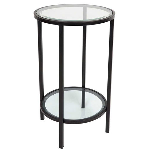 Cocktail Glass Petite Side Table - Black - Side Tables - Eleganté