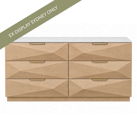 Bijou 160cm 6 Drawer Chest - OUTLET NSW - Bijou 160cm 6 Drawer Chest - OUTLET NSW - Eleganté