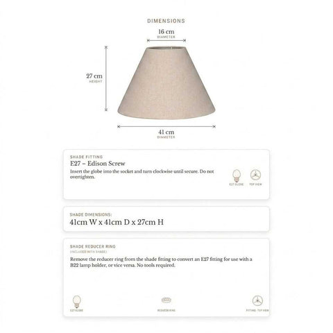 Messina Empire Shade - Medium Natural - Bulk Buy Qty 5 - Messina Empire Shade - Medium Natural - Bulk Buy Qty 5 - Eleganté